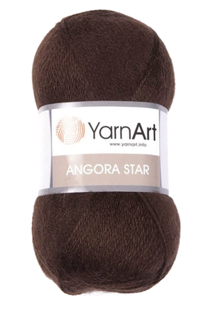 Yarn Art Angora Star kolor brązowy 116 (1)