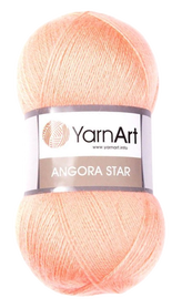 Yarn Art Angora Star kolor łososiowy 565