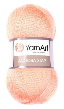 Yarn Art Angora Star kolor łososiowy 565 (1)