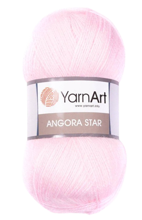 Yarn Art Angora Star kolor jasny różowy 649 (1)