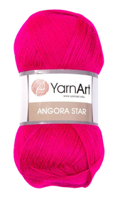 Yarn Art Angora Star kolor fuksja 8041
