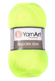 Yarn Art Angora Star kolor neon żółty 8232