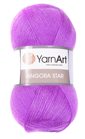 Yarn Art Angora Star kolor fioletowy 9561 (1)