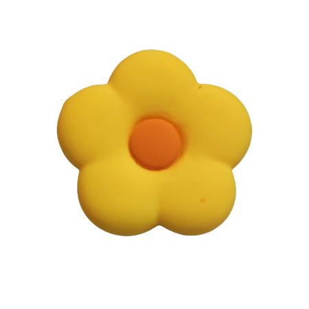 Guzik Ø 20 mm KWIATEK kolor żółty (1)