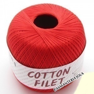 Cotton Filet kolor czerwony 00030 (1)