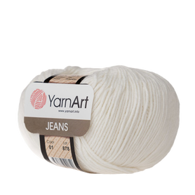 Yarn Art Jeans 01 kolor biały