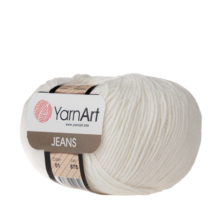 Yarn Art Jeans 01 kolor biały (1)