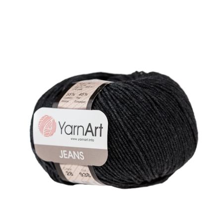 Yarn Art Jeans 28 kolor ciemny szary (1)