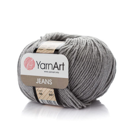 Yarn Art Jeans 46 kolor szary (1)