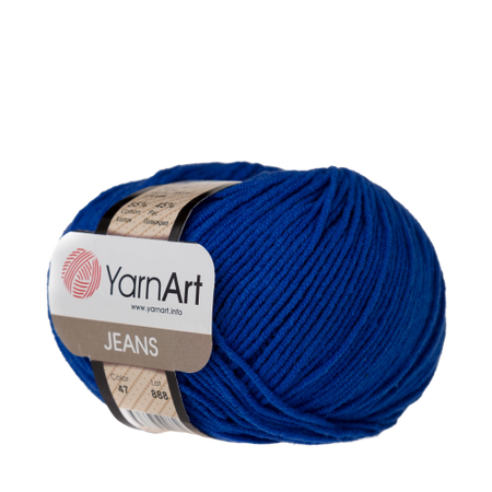 Yarn Art Jeans 47 kolor kobaltowy (1)