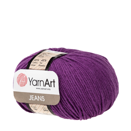 Yarn Art Jeans 50 kolor fioletowy (1)