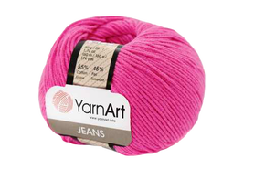 Yarn Art Jeans 59 kolor neonowy różowy