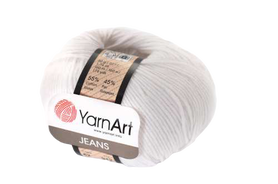 Yarn Art Jeans 62 kolor optyczna biel
