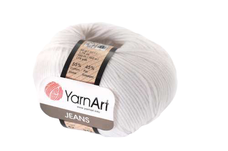 Yarn Art Jeans 62 kolor optyczna biel (1)