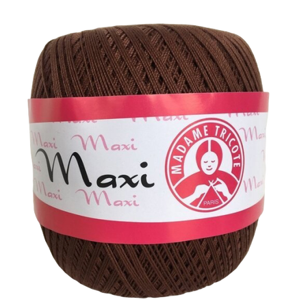Maxi Madame Tricote kolor czekoladowy brąz 4916 (1)