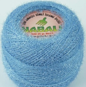 Yabali z włoskiem kolor błękitny 6023