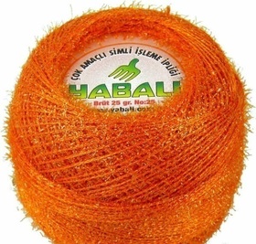 Yabali z włoskiem kolor pomarańczowy 6008