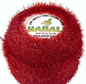 Yabali z włoskiem kolor czerwony 6018
