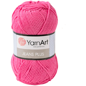 Yarn Art JEANS PLUS kolor różowy 42