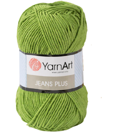 Yarn Art JEANS PLUS kolor zielony 69 (1)