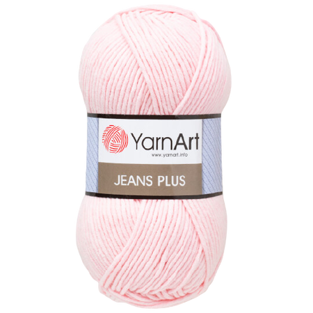 Yarn Art JEANS PLUS kolor jasny różowy 74 (1)