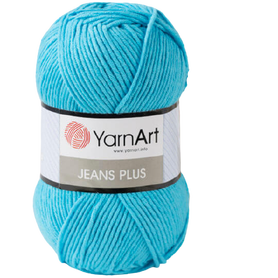 Yarn Art JEANS PLUS kolor turkusowy 33