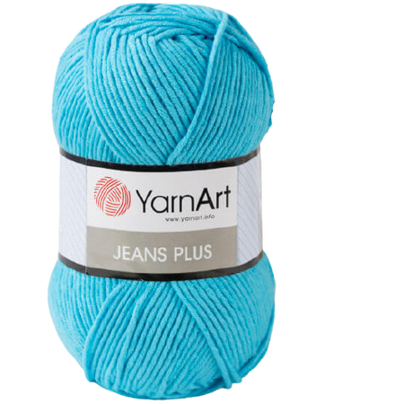 Yarn Art JEANS PLUS kolor turkusowy 33 (1)