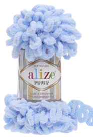 Alize Puffy kolor błękitny 183