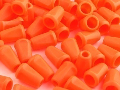 Końcówki odzieżowe 12x17mm kolor pomarańczowy (1)
