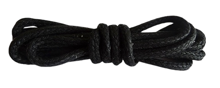 Sznurowadła (sznurówki) KRĘCONE długość 120 cm kolor czarny (1)