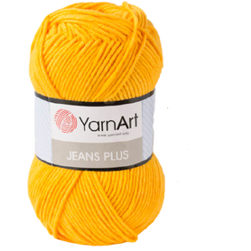 Yarn Art JEANS PLUS kolor żółty 35