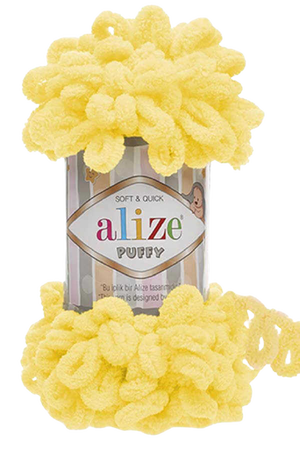 Alize Puffy kolor żółty 216 (1)