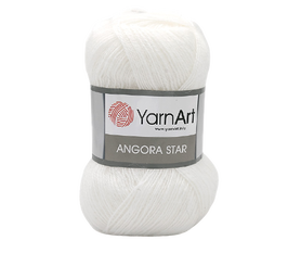 Yarn Art Angora Star kolor biały 501