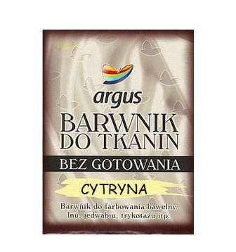 Argus Barwnik do tkanin kolor cytryna / 15 g (1)