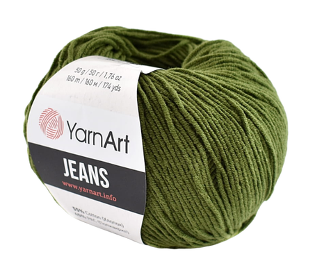 Yarn Art Jeans 82 kolor khaki (1)