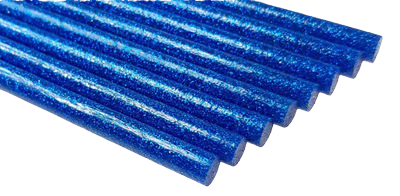 Laska Kleju na gorąco BROKAT kolor niebieski 18cm 1szt GRUBY (1)