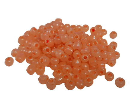 Koraliki Ø 3 mm kolor łososiowy ok. 13-14 g (1)