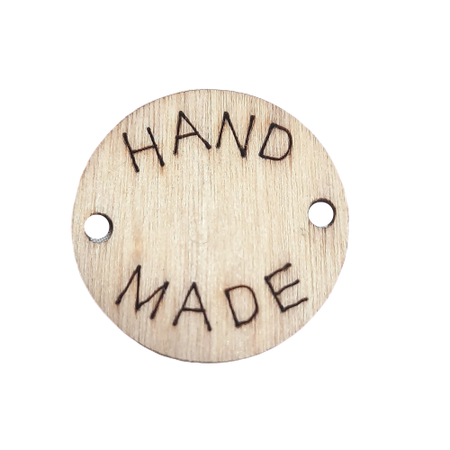 Guzik ozdobny drewniany HAND MADE Ø 22mm (1)