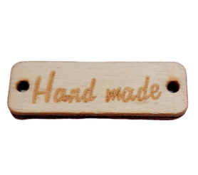 Guzik / metka ozdobny drewniany HAND MADE 