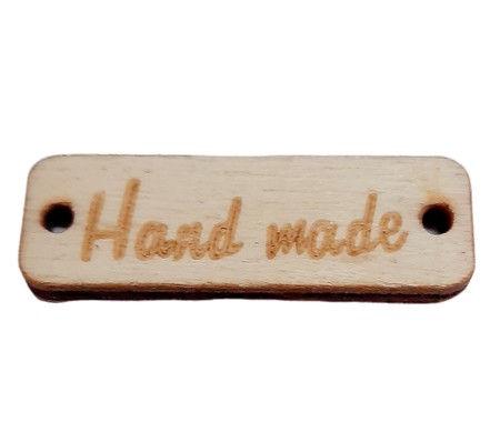 Guzik / metka ozdobny drewniany HAND MADE  (1)