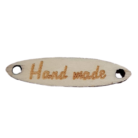 Guzik / metka ozdobny drewniany HAND MADE  (1)