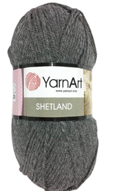 YarnArt Shetland 531 kolor ciemny szary
