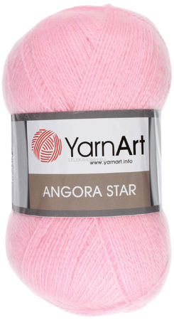 Yarn Art Angora Star kolor jasny różowy 217 (1)