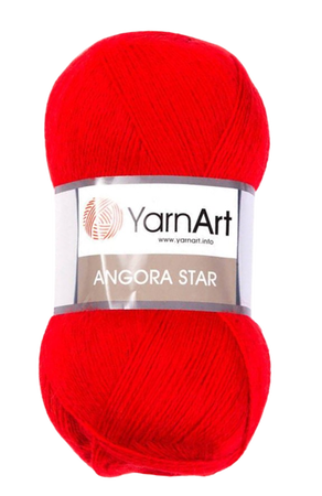 Yarn Art Angora Star kolor czerwony 156 (1)