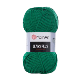 Yarn Art JEANS PLUS kolor zielony 52