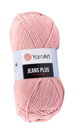 Yarn Art JEANS PLUS kolor pudrowy róż 83