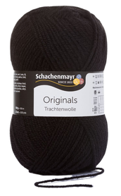 Trachtenwolle Schachenmayr kolor czarny 00099