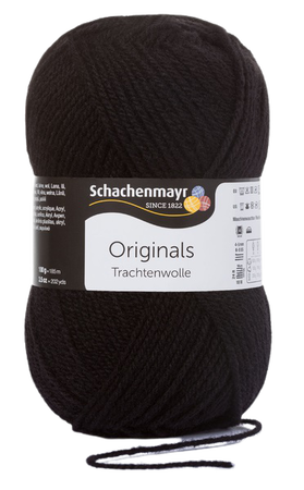 Trachtenwolle Schachenmayr kolor czarny 00099 (1)