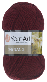 YarnArt Shetland 523 kolor bordowy