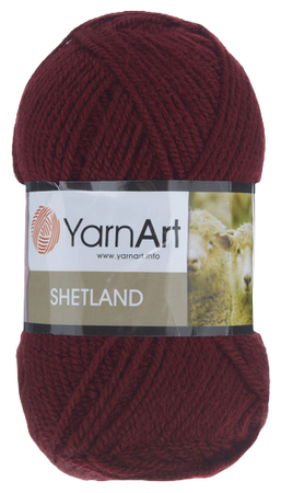 YarnArt Shetland 523 kolor bordowy (1)